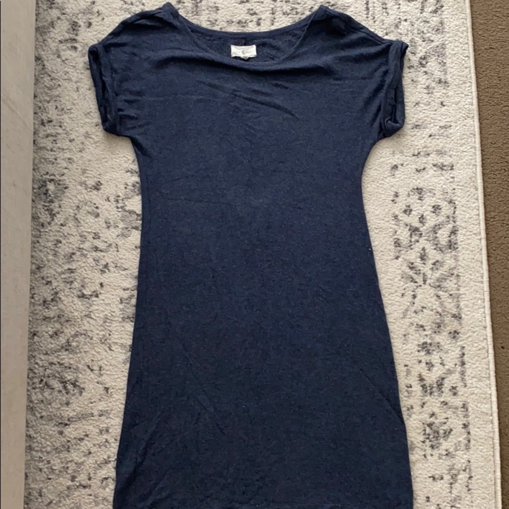 Lou & Grey Boat Neck Short Sleeve Dress Size M